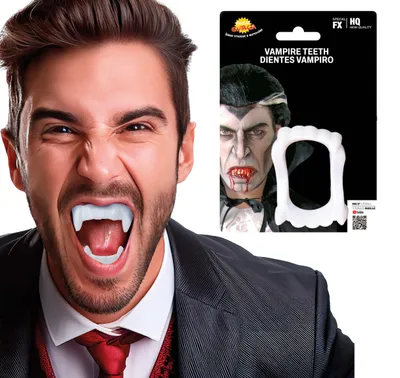 Produktbild von Guirca Vampirzähne Durchsichtig Durchsichtig One Size