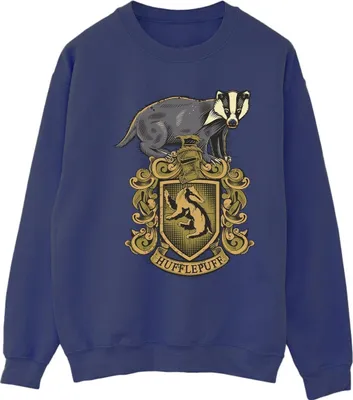 Produktbild von Harry Potter - "Hufflepuff" Sweatshirt für Damen BI21534 (L) (Marineblau)