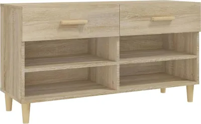 Obrázok produktu pre vidaXL Botník Sonoma dub 102x35x55 cm odvodený výrobok z dreva