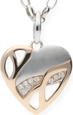 Produktbild von JuwelmaLux Anhänger 925 Silber Herz mit Zirkonia JL20-02-0242