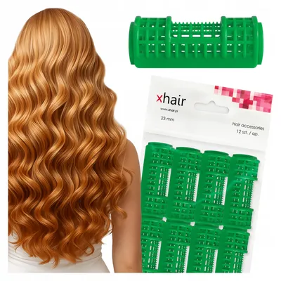 Produktbild von xhair Lockenwickler mit Kappe Plastik 23mm 12 Stück