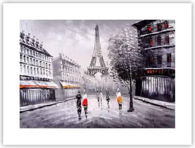 Produktbild von Poster - Poster ohne Rahmen - Architektur Paris Eiffle Frankreich - 40x30 cm - Wand Bild - Wanddeko - Wandbilder - Kunstposter - Wandposter - Bilder - Kunstdruck - Wandbild - P2XAA40x30-2961