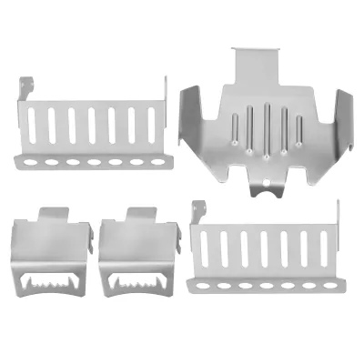 Imagen del producto de Placa de protección para chasis de vehículos a control remoto, placa de protección para chasis de vehículos todoterreno a control remoto, placa de protección de acero inoxidable para vehículos a control remoto, placa protectora para vehículos a control remoto, protecciones para chasis de vehículos a control remoto, accesorio para vehículos a control remoto