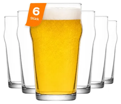 Produktbild von LAV Noniq Biergläser – 570 ml (19 1/4 oz), 6er Set