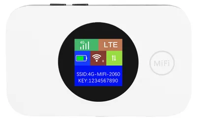 Obrázok produktu pre Mobilný hotspot 4G LTE so slotom na SIM kartu, rýchlosťou 150 Mbps, podporou pripojenia až 10 používateľov – prenosný cestovný WiFi router pre Ameriku