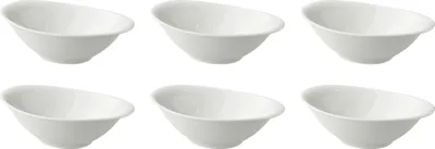 Produktbild von Palmer White Delight, Schale oval, 16 x 10,5 cm, 20 cl, 6 Stück, weiß Porzellan