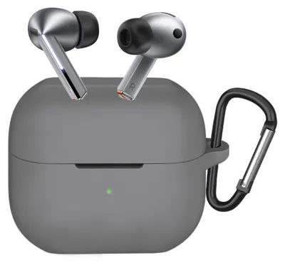 Obrázek produktu pro Silikonové pouzdro Techsuit pro Samsung Galaxy Buds 3 / 3 Pro – ultratenké, hladké – šedé