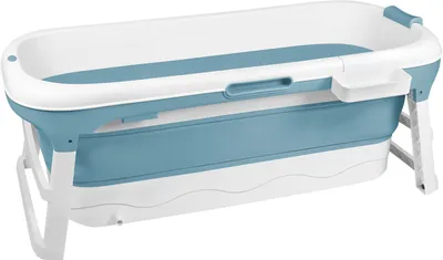 A foldable bathtub for children and adults.