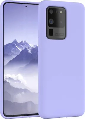 Produktbild von EAZY CASE Silikonhülle für Samsung Galaxy S20 Ultra / S20 Ultra 5G Silikon Backcover Schutz in Violett