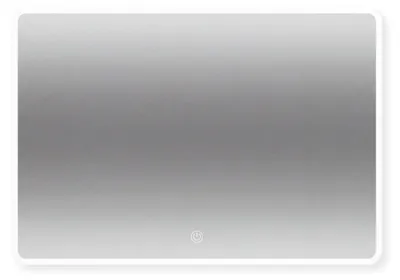 Obrázok produktu pre SensaHome kúpeľňové zrkadlo s LED osvetlením - stmievateľné - Nástenné zrkadlo - Kúpeľňové zrkadlo/make-up - 60 x 80 cm