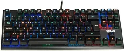 Produktbild von iggual IGG317952, Kabelgebunden, USB, Mechanischer Switch, QWERTY, RGB-LED, Schwarz