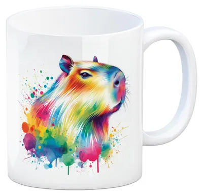 Produktbild von Capybara Aquarell Kaffeebecher