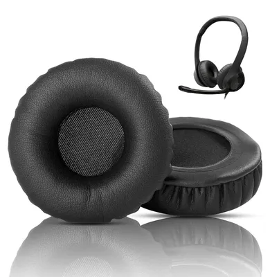 Produktbild von Ersatz-Ohrpolster für Logitech-Kopfhörer aus Proteinleder und Memory-Schaum