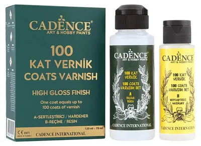 Produktbild von Cadence Lackset Hochglanz 100 Schichten 70+120 ml kratzfest