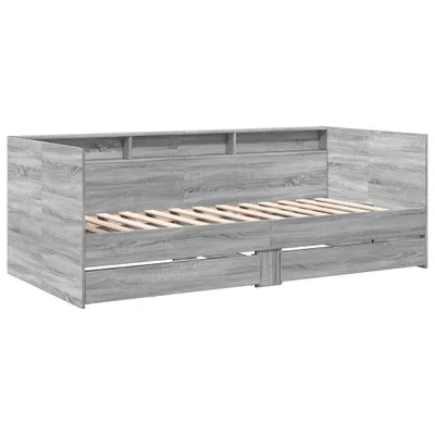 Obrázok produktu pre Váľanda so zásuvkami bez matraca sivá sonoma 90x190 cm