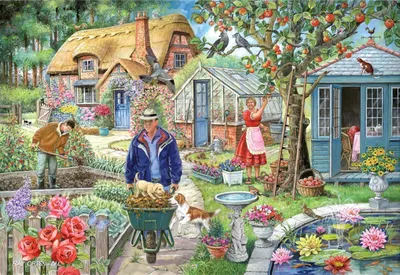 Produktbild von House of Puzzles House of Puzzles Puzzle - 1000 Teile Garten Motiv Puzzle