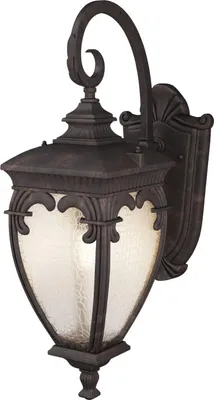 Produktbild von Außenleuchte Wand Aluminium Glas E27 IP44 48 cm hoch in Bronze Antik Vintage Design Außenlampe