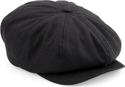 Produktbild von Beechfield B624 | Newsboy Gatsby Cap / Kappe / Mütze / Hut - Farbe: Black - Größe: L/XL