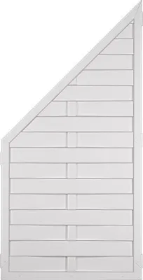 Produktbild von T&J LIGHTLINE Kunststoff Lamellenzaun Ecke links 90x180/90