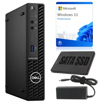 Image de Ordinateur de bureau Dell OptiPlex 3090 Micro | Processeur Intel i3-10100T | 16 Go de RAM DDR4 | Disque SSD de 256 Go | Windows 11 | Qualité A-
