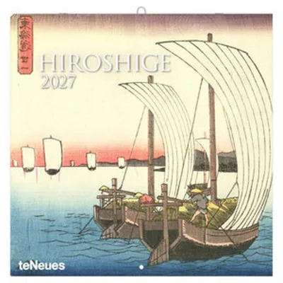Produktbild von teNeues Wandkalender Hiroshige 2027, japanischer Farbholzschnitt, 30x30 cm