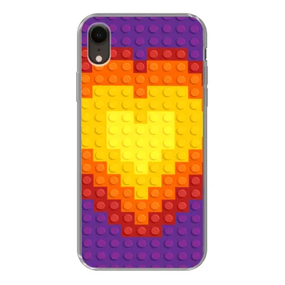 Produktbild von MuchoWow® Handyhülle Schutzhülle Hülle für iPhone XR Muster - Herz Silikon Softcase Handy Hülle - Schutzdeckel