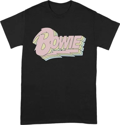 Produktbild von David Bowie - T-Shirt für Herren/Damen Uni BI137 (XXL) (Schwarz/Pink/Gelb)