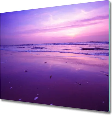 Produktbild von Glas Herdabdeckplatte 60x52 cm Spritzschutz Glasabdeckplatte Schneidebrett Sonnenuntergang Meer