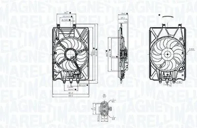 Produktbild von MAGNETI MARELLI 069422781010 Lüfter Motorkühlung Kühlerlüfter für FIAT 500L (351, 352) Wasserkühler Ø405mm