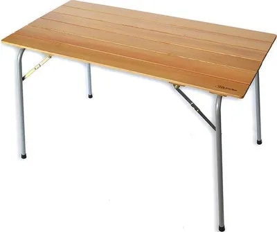 Produktbild von Camping Tisch – hochwertige klappbare Tischplatte aus Lärche