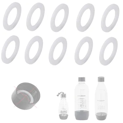Obrázok produktu pre O-krúžok pre SodaStream PET fľaše, náhradné viečko, 10 kusov, pre perlivú vodu