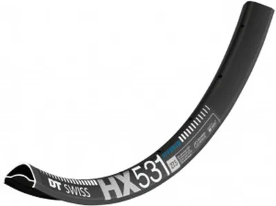 Produktbild von DT Swiss Felge HYBRID HX 531 29" 28 Loch Schwarz - robuste E-MTB-Felge mit 30...