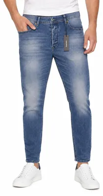 Immagine prodotto di Diesel Tepphar 0842h Jeans da uomo blu sbiadito baffi slim carota stretch - 33
