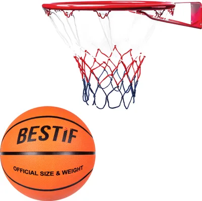 Produktbild von Basketballkorb für Kinder Basketball Korb Set 45cm Ball Gr. 5 Hoop Ring Indoor Outdoor