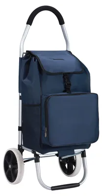 Produktbild von Packaway Deluxe Einkaufswagen – 50 l – Kühlfach – blau