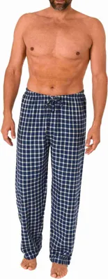 Produktbild von Herren Flanell Schlafanzug Pyjama Hose lang in Karo Optik aus Baumwolle - 222 122 15 870 ; marine , 54