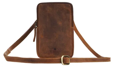 Immagine prodotto di GREENBURRY borsa per cellulare borsa a tracolla Vintag Mobile Phone Sling Case Brown marrone