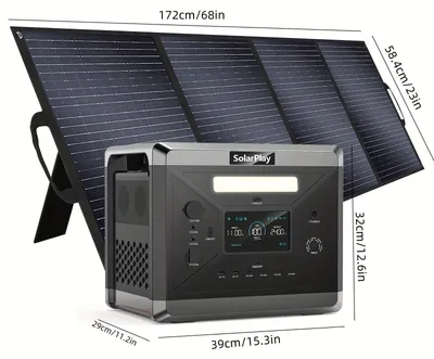 Imagen del producto de Estación de carga - Estación de energía - Batería portátil - Fuente de energía de respaldo - Generador solar
