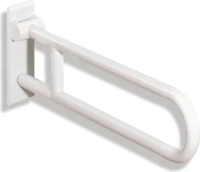 Produktbild von HEWI Stützklappgriff drehb. Ser 801, L:600mm, Stahlkern reinweiß