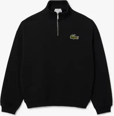 Produktbild von Lacoste - "Accent" Sweatshirt für Herren/Damen Uni, Reißverschluss, lose Passform GT8206 (XS) (Schwarz)