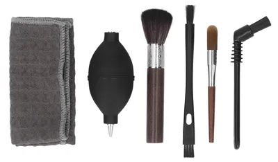 Image de Set de 6 brosses en bois pour machine à café, brosses en nylon, set de nettoyage pour moulin