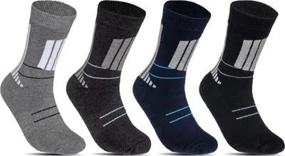 Produktbild von 6 bis 12 Paar Thermo Socken Wintersocken Herren & Damen Warm Skisocken | B37 - 43-46 - 6er Pack
