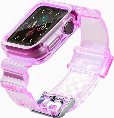 Produktbild von Strap HQWear Strap Light Set für Apple Watch 4/5/6/SE, 44 mm, Pink