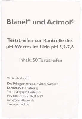 Produktbild von Teststreifenheft z. Bestimmung d. Urin-ph-Wertes, 50 St. Teststreifen