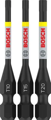 Produktbild von PRO Torx Impact Bit Set, T10, T15, T20, 55 mm, 3-tlg.