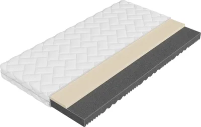 Produktbild von MIRJAN24 Beidseitige Schaumstoffmatratze Uno 13 cm, Antiallergische Matratze, Liegehärten H3 (Größe: 120x200 cm)