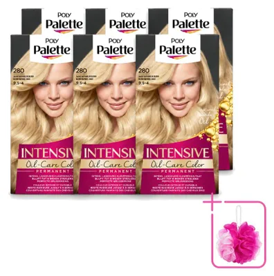 Produktbild von 6 x Poly Palette Soft Nudes Haarverf - Zacht Natuurlijk Blond 280 - 115 ml - Sparpackung - 6 Stücke