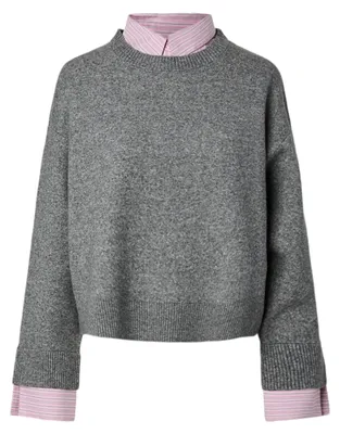 Productafbeelding van Pcerit Ls Shirt, gestructureerde trui, laagopbouw