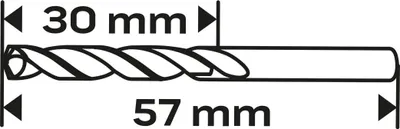Image de Forets à métaux HSS-TiN 2,5 mm, 3 pièces