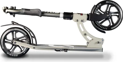 Produktbild von SIX DEGREES Aluminium Scooter mit Klappmechanismus u. Ständer, 205 mm, höhenverstellbar, , grau,